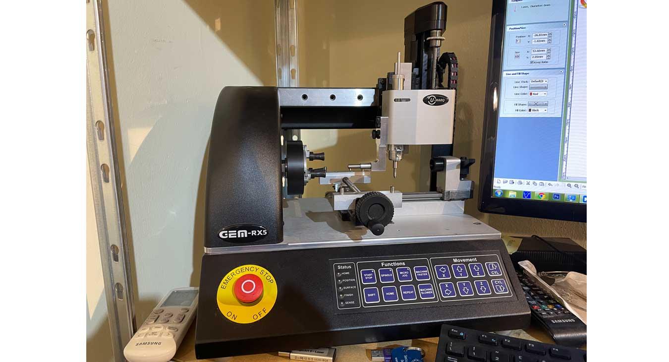 Second hand GEM-RX5 Jewelry engraving machine