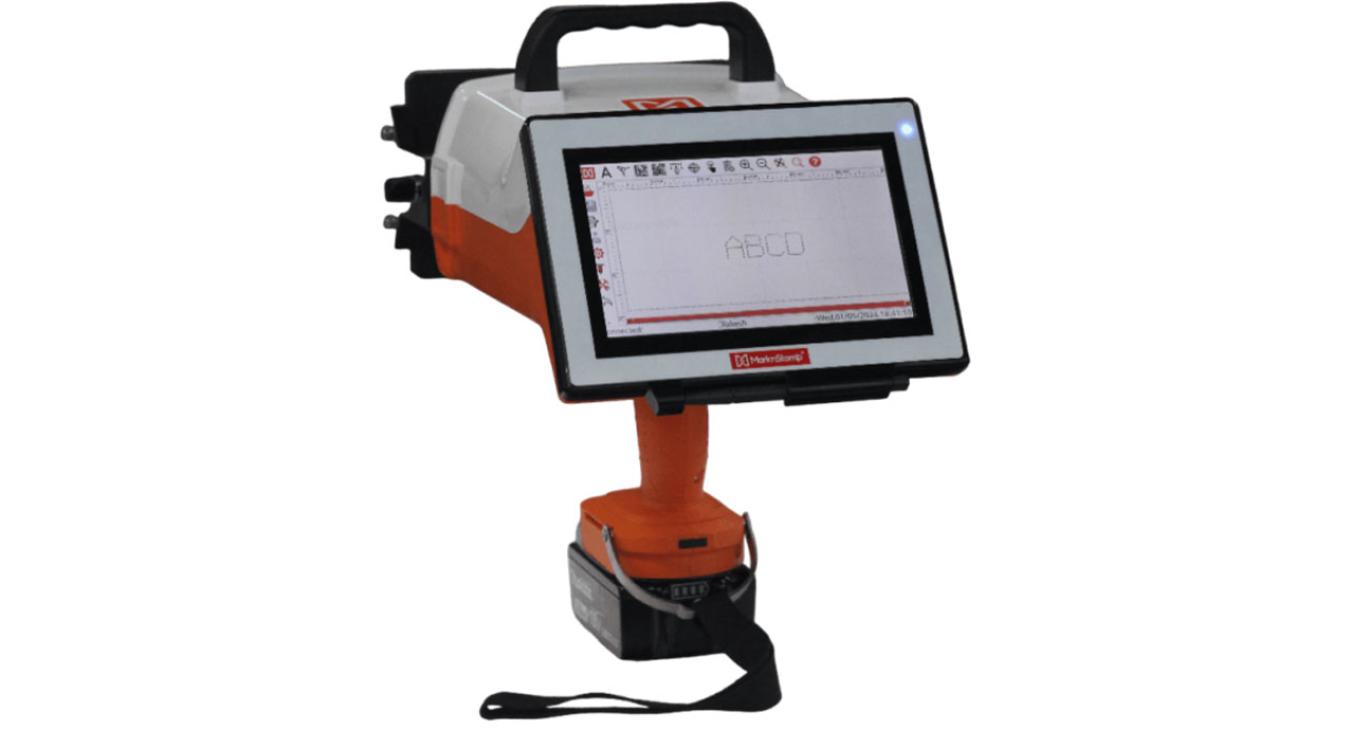 MNSBTC-103 Portable cordless dot peen marking machine with touch screen