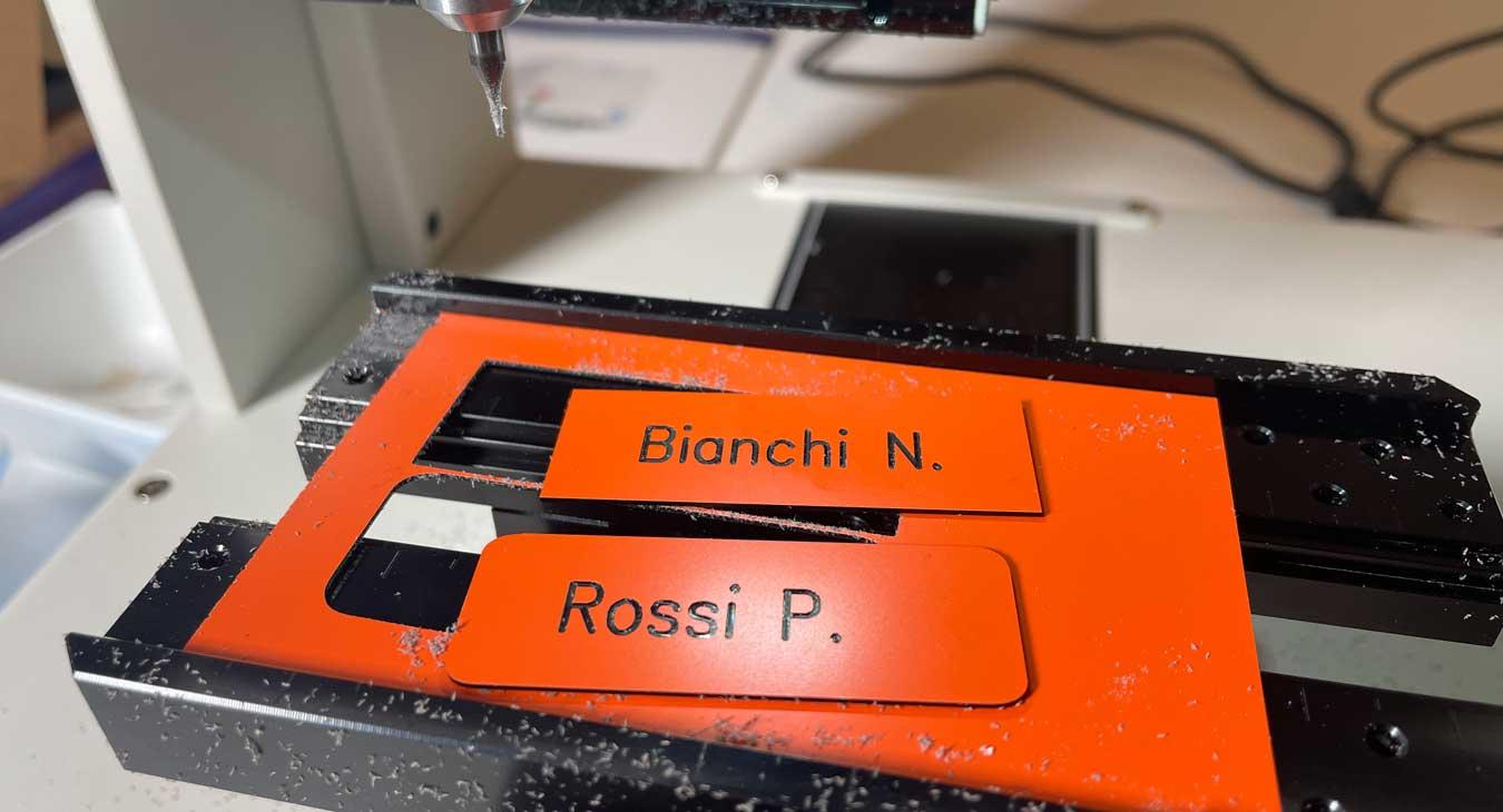 Engraving of mailbox nameplates